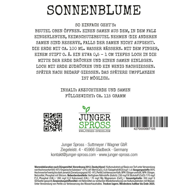 En pose med solskin (solsikke)
