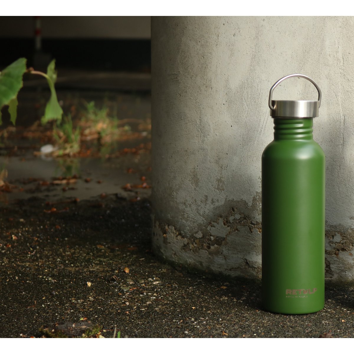 Auslaufsichere Trinkflasche Edelstahl Grün - Edelstahlverschluss 750 ml