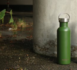 Auslaufsichere Trinkflasche Edelstahl Grün - Edelstahlverschluss 750 ml