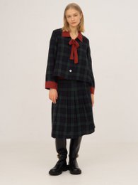 Evermore geruit blauw en rood shirt