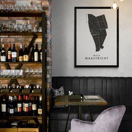 Maastricht - Wyck - Carte du quartier Poster