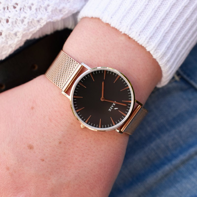 Sarika | Rose Gold | Mesh | 36 mm