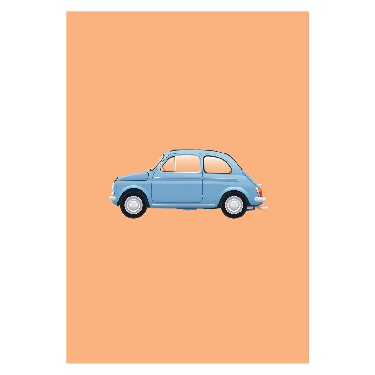 Fiat 500 Poster