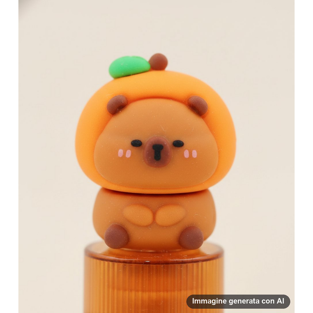 Capybara Lipstick Erasers - Kawaii Rotary 24pcs