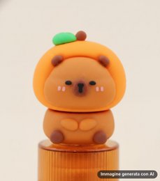 Capybara Lipstick Erasers - Kawaii Rotary 24pcs