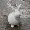 Pors eland aardewerk wit 14x13x19cm (36399)