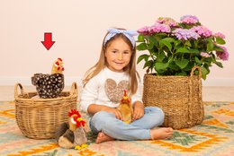 Henne stehend 24 cm - Plüschtier - Stofftier