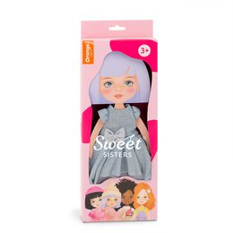 Soft toy, Sweet Sisters - Clothing set: Light Blue Dress (35cm)