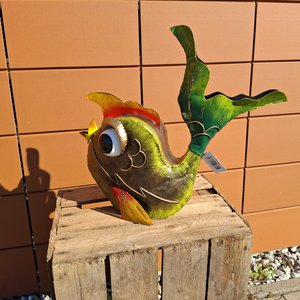 Garden decoration, Watering can, Fish, Art Bizniz, 24117, Metal 47x19x42cm