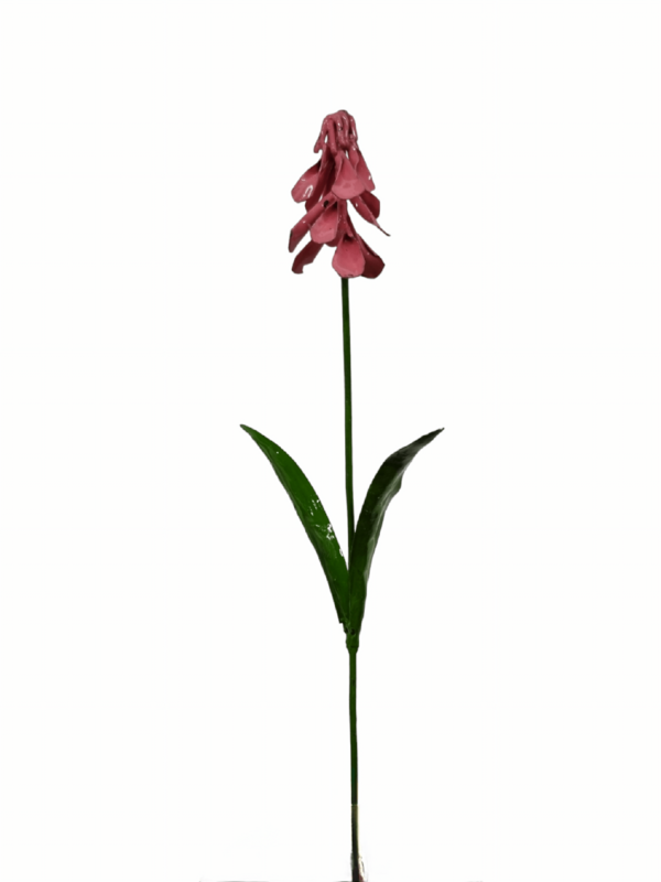 ZIMBA-ARTS FLOR DE JACINTO DE UVA ROSA DE METAL