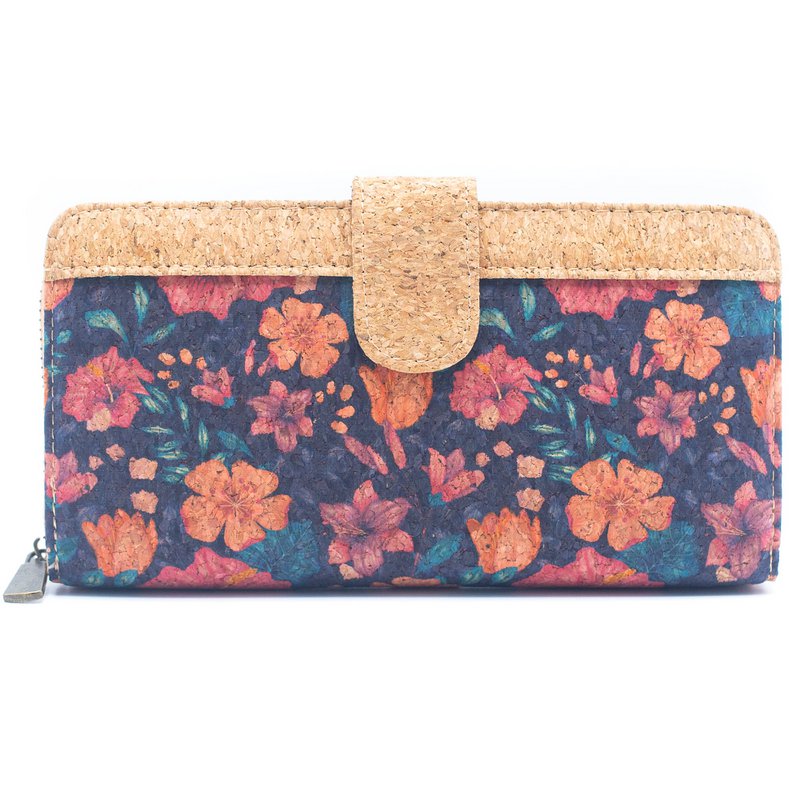 Foldepung Mandala blomstermønster- Vegan Cork Wallet BAG-2220