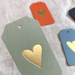 Geschenktag / hart / maat s / boekdruk