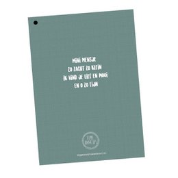 Maternity visit fill-in cards 25 pers. - Green