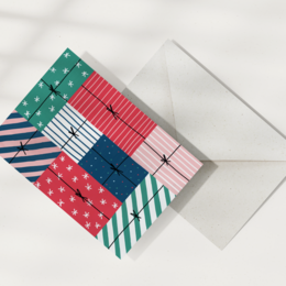 Eco Greeting Card — Christmas Presents