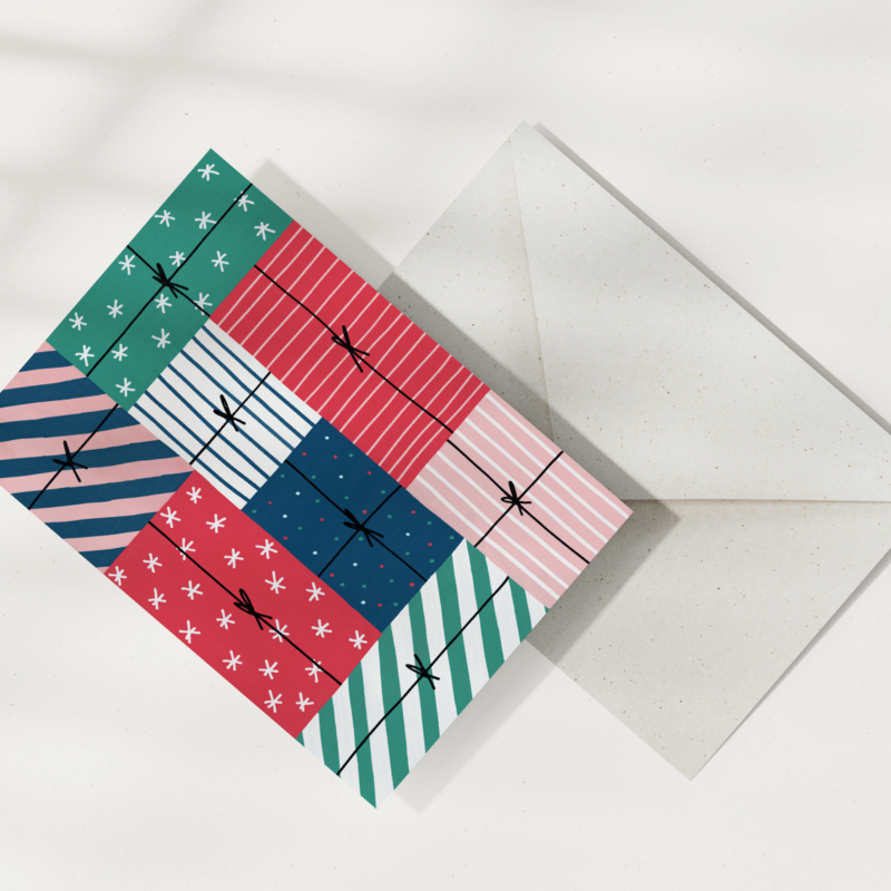 Eco Greeting Card — Christmas Presents