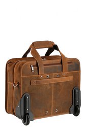 Vintage business trolley læder 1549-25