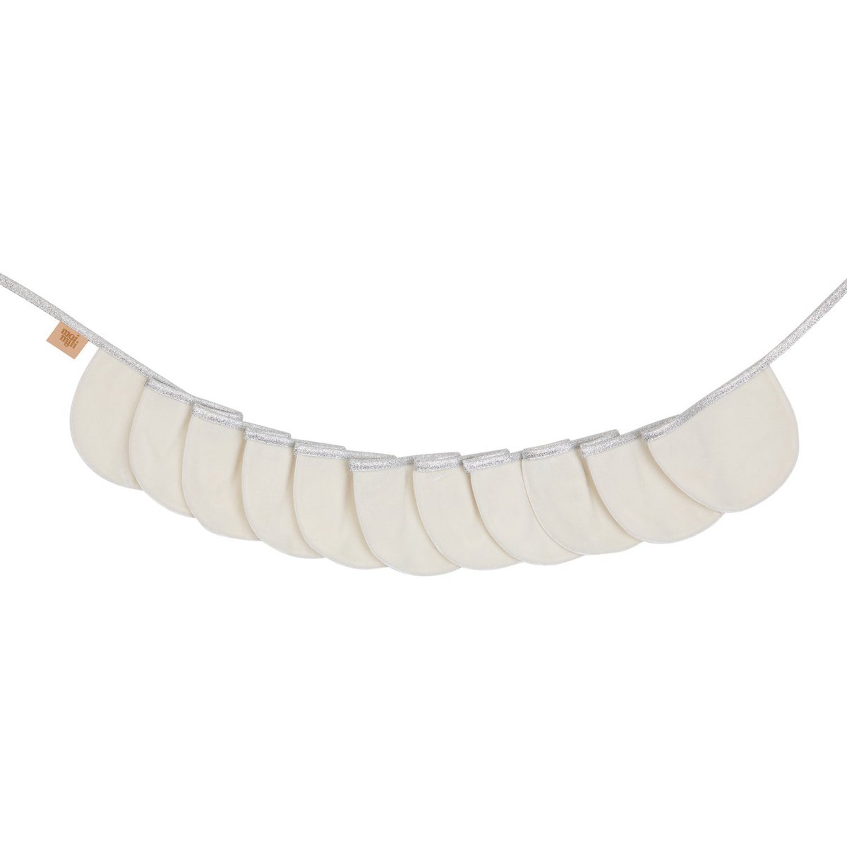 Guirlande Velours « White Pearl » avec Demi Lunes