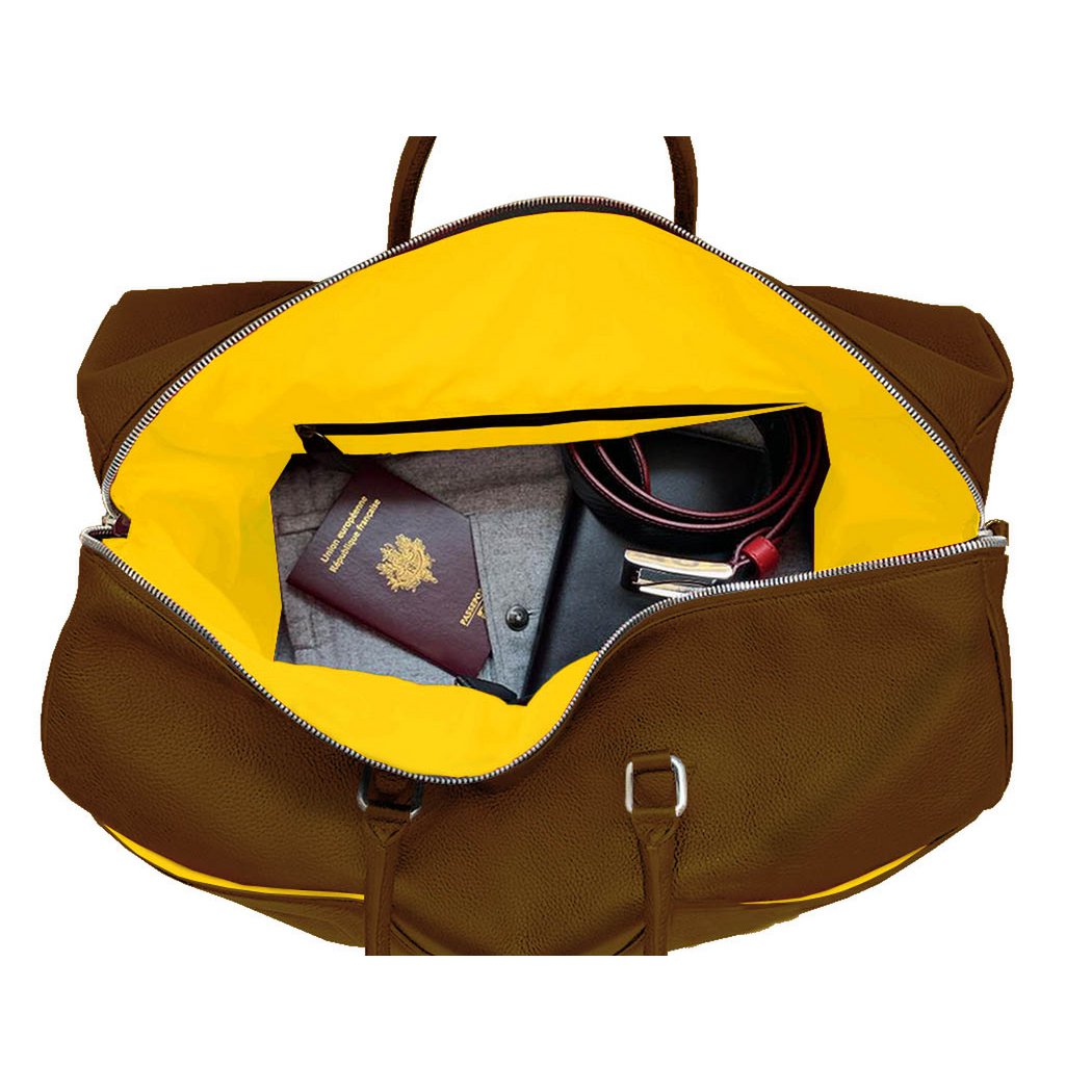 VUE LAC Reistas Initial Collection - Cognac met Franjes - Gele Randen