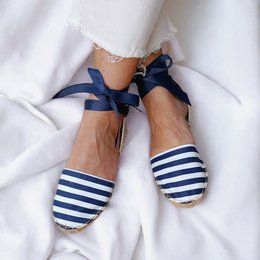Navy Stripes Espadrilles
