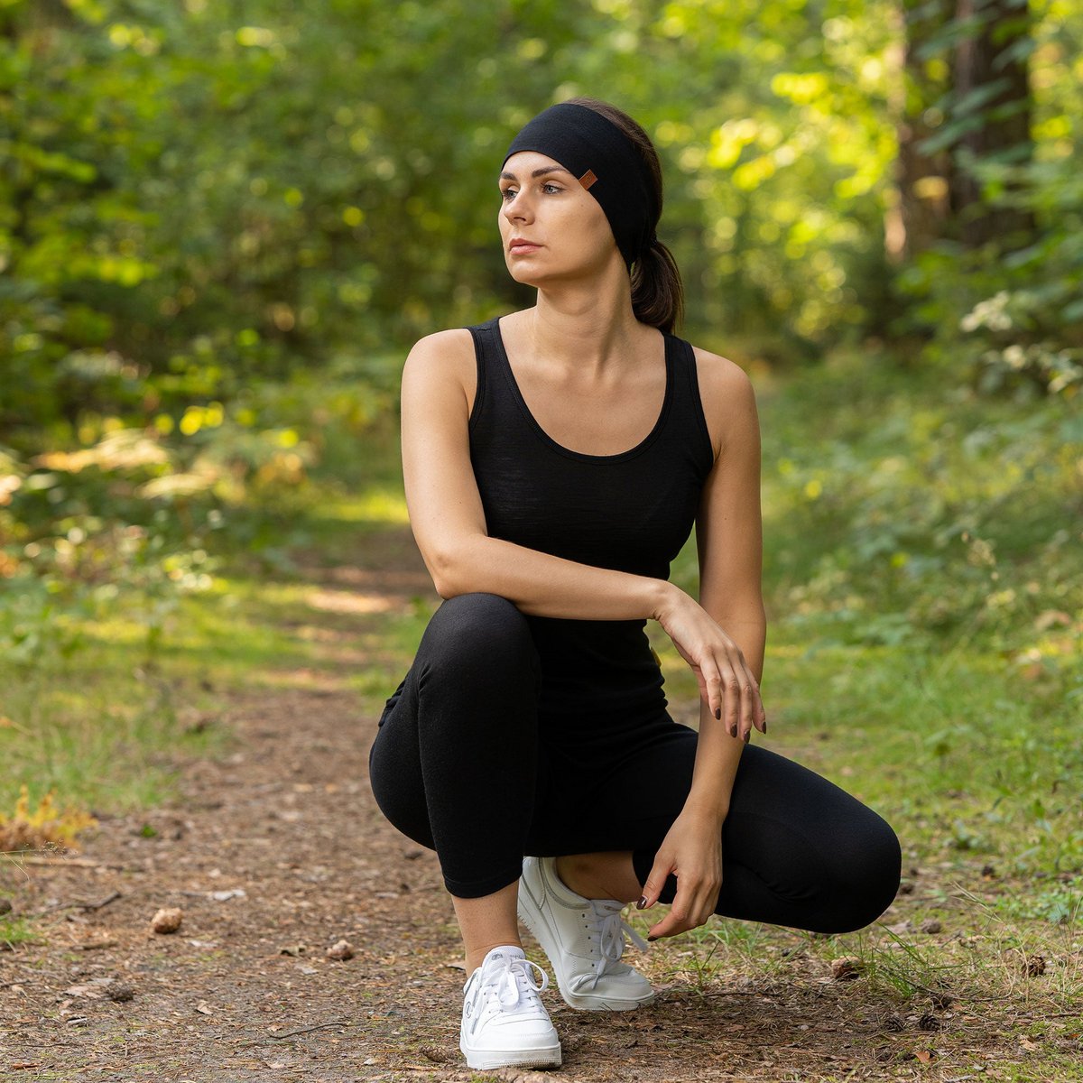 Women's Headband 160 Merino Black