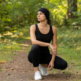 Women's Headband 160 Merino Black