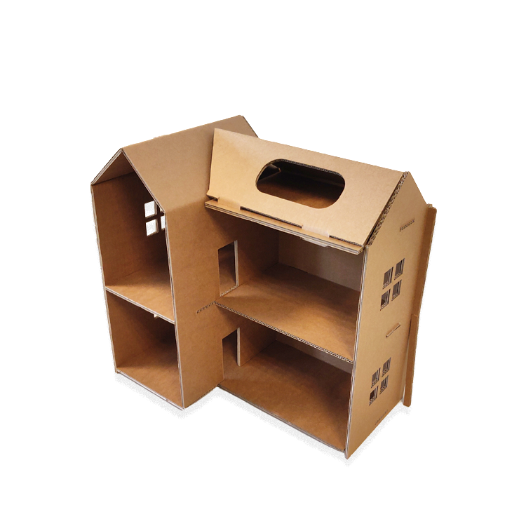 Maison de poupée en carton