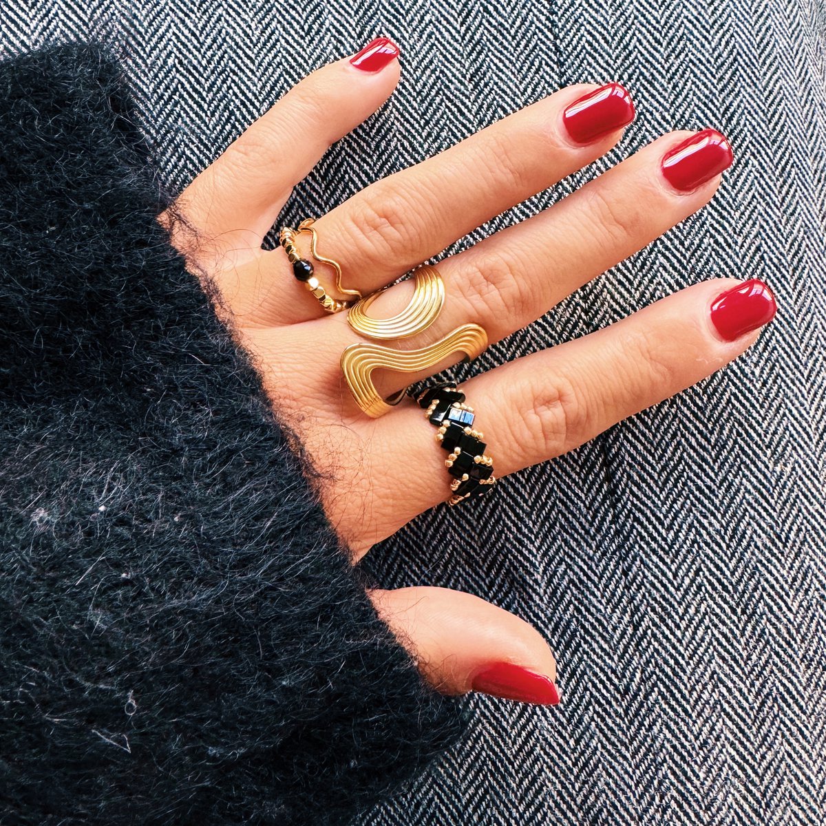 Statement-Retro-Ring – Gold