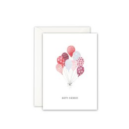 Grußkarte · Red Balloons