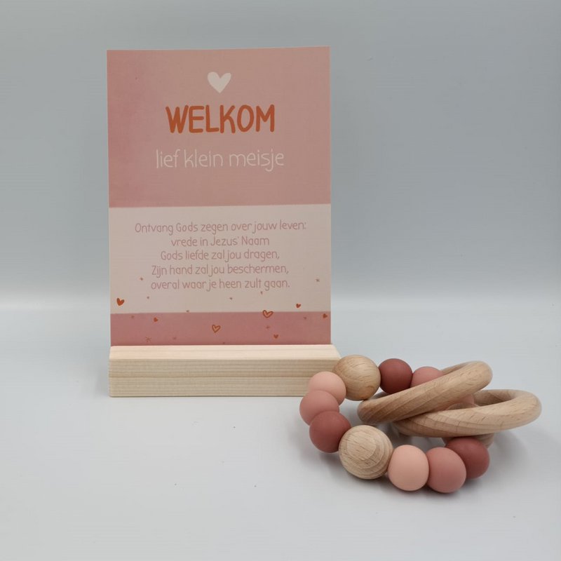 Christelijke kaart - Welkom lief klein meisje