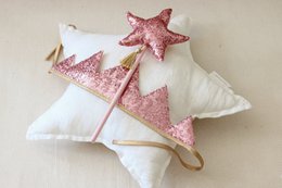 “Pink Sequins” Crown and Wand Magic Set