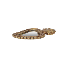 Dekorativer goldener Flammenspiegel H22x14 cm