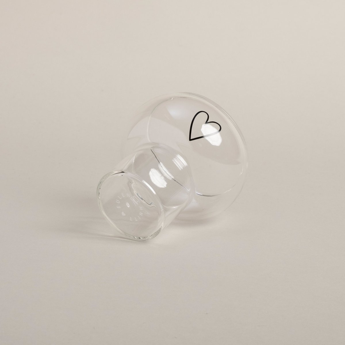 Bubble Glas Herz (VE = 6 Stk)