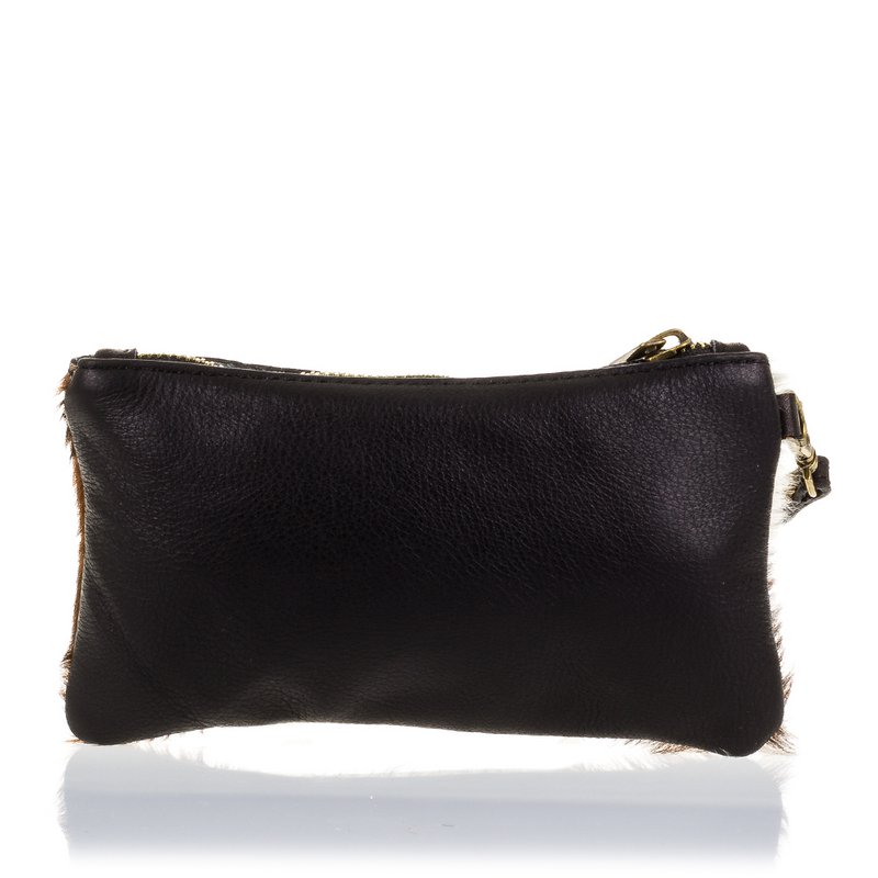 Firenze Artegiani. Mattarello Bolso de mano Mujer.Piel auténtica Cavallino Leopardo Grande Dollaro