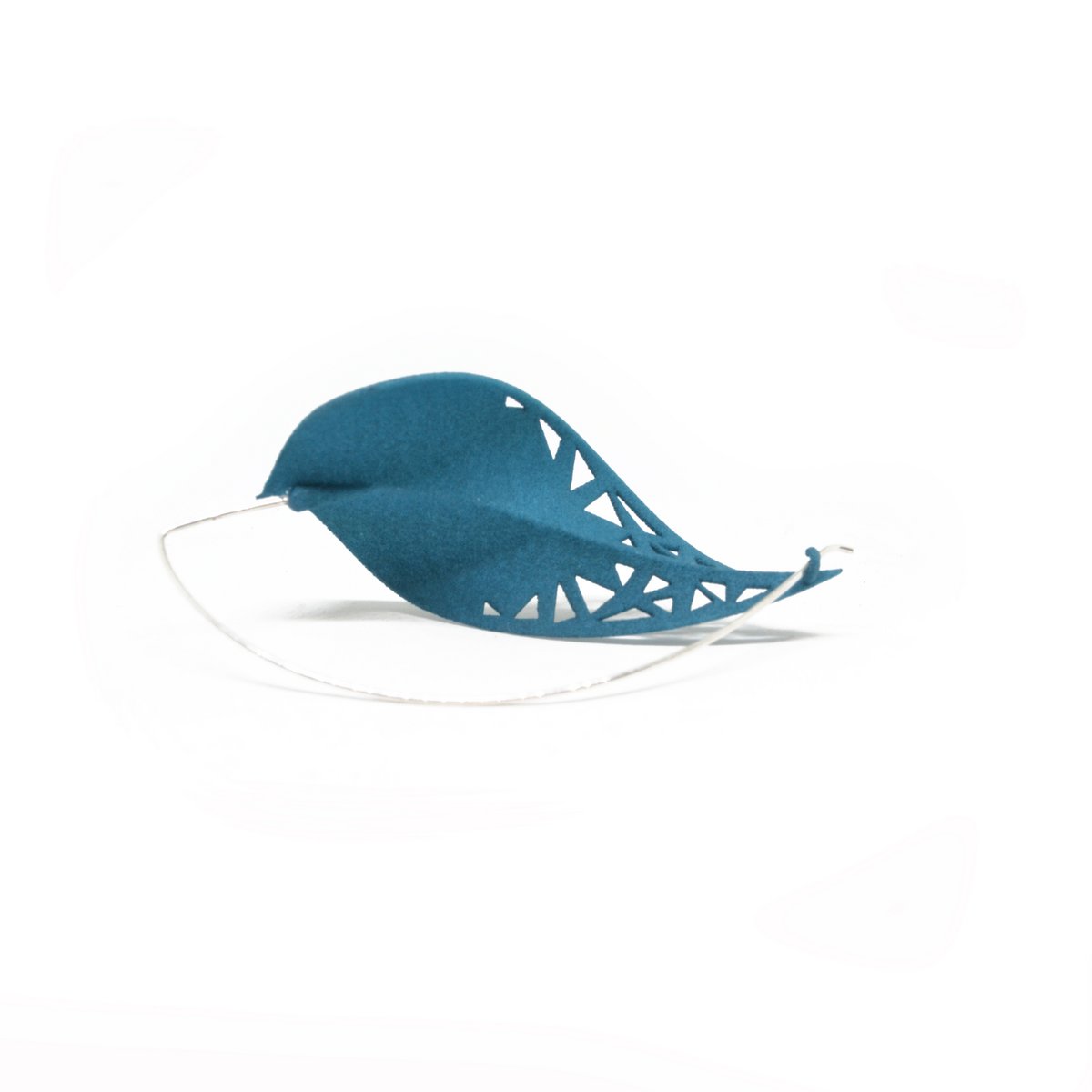 LEAF Earrings - teal