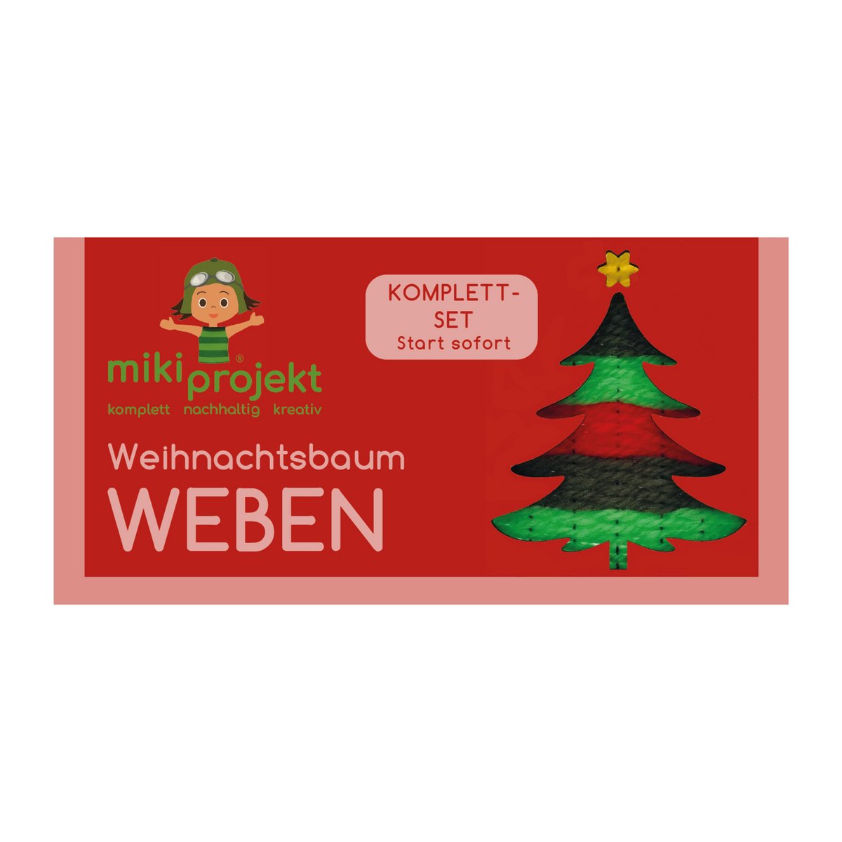 Weaving Christmas tree craft kit