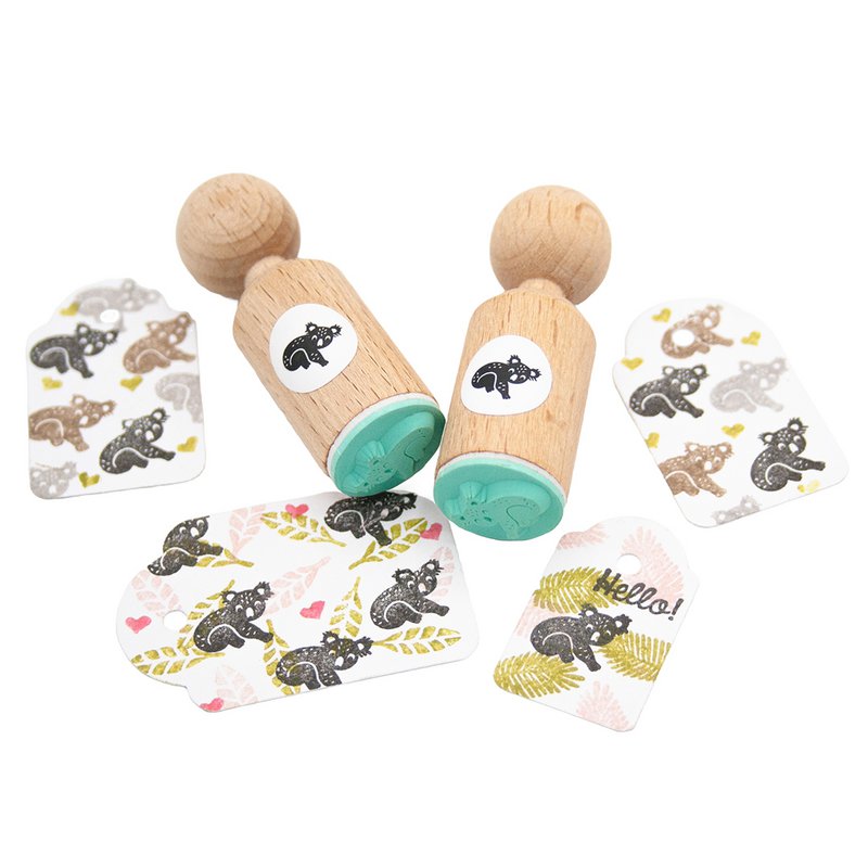 Stempel Mini Koala – idealny do artykułów papierniczych, scrapbookingu, czasopism i projektów typu „zrób to sam” – uroczy wzór zwierząt dla dzieci i miłośników przyrody