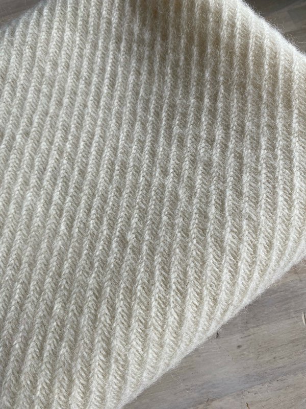 Cot blanket wool - natural / cream - 130x90 cm