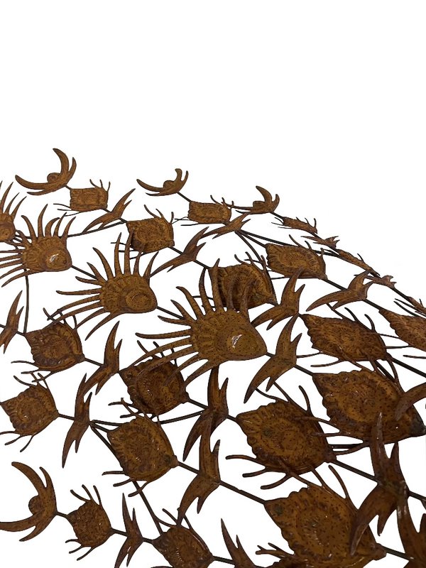 Eiserner Pfau, 130x64x65cm