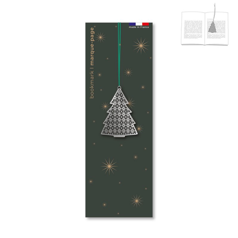 Assortiment de 12 marque-pages en métal - Noël