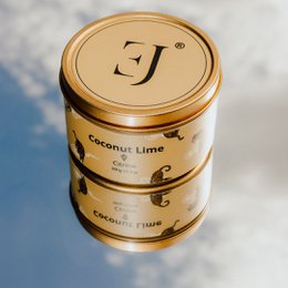 Zitatkerze in goldener Dose – Glück in Ihrem Leben