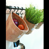 SIZO Jute Bag natur mit Metallring mit wasserdichter, biologisch abbaubarer Einlage