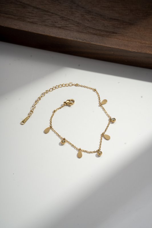 Fijne armband in pampilles en strass