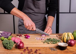 Knife - Bunka Petty with bamboo Saya and bamboo box - 135 mm blade
