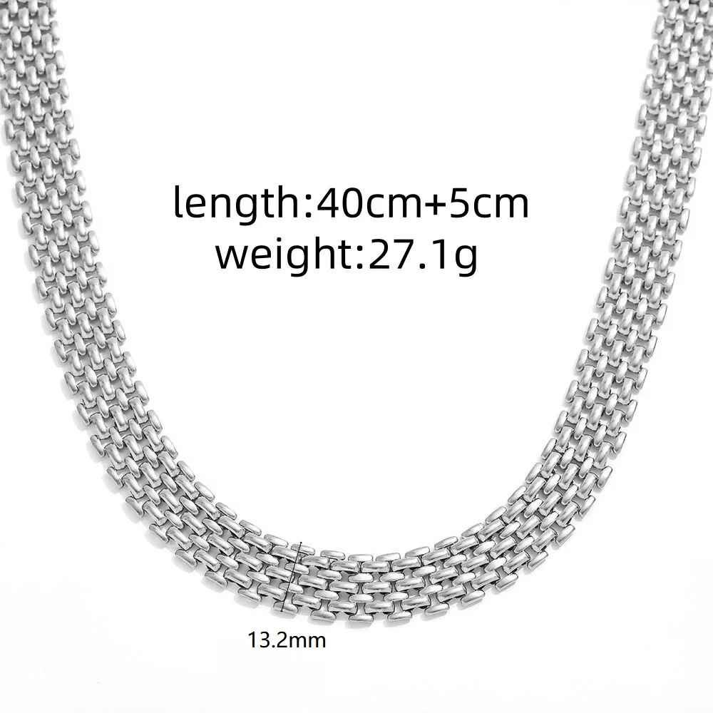 Oliveira – Gold-Silber-Mesh-Choker-Halskette