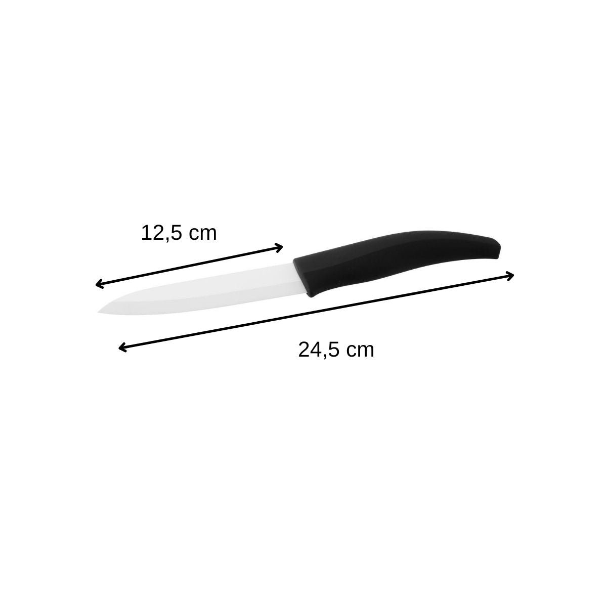 Set of 2 paring knives with 12.5 cm long ceramic blade Nirosta Céramique