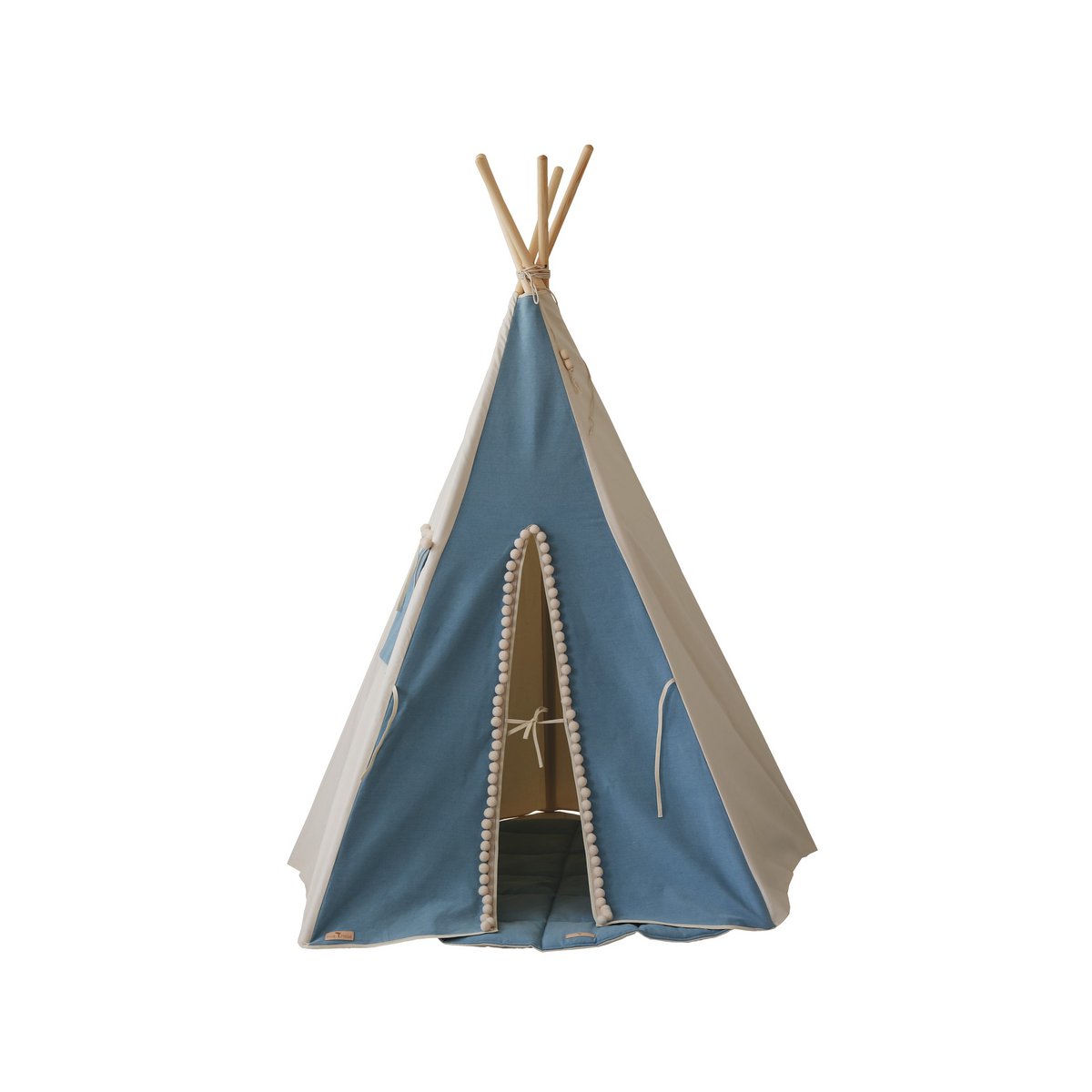“Jeans” Teepee Tent with Pompoms
