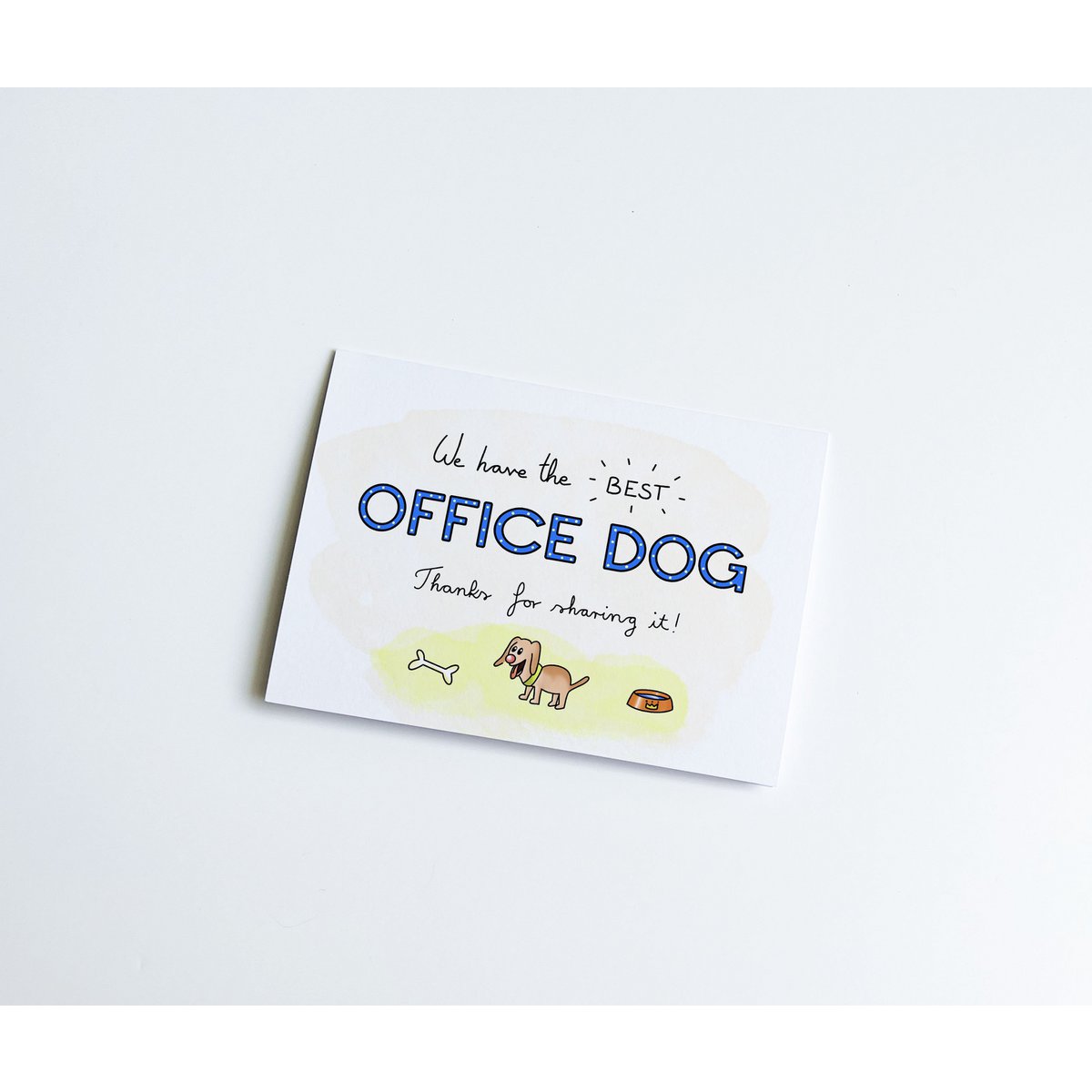 Fun office dog greeting Card