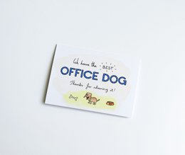 Fun office dog greeting Card