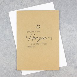 Rouwkaart “Sporen in het hart”