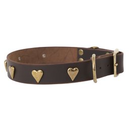 Collar per cani in pelle morbida dal marchio di cuccioli soffici, rivetti decorativi tra cui scegliere, made a mano!